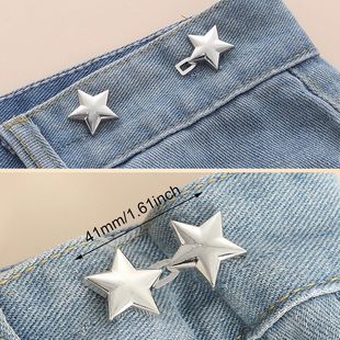 1pc Jeans Button Adjustable Clips for Pant Skirts Waist Tigh