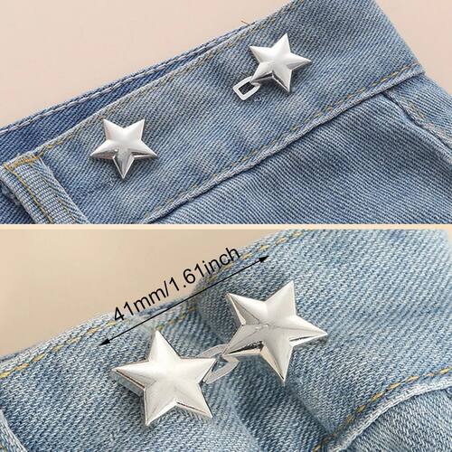 1pc Jeans Button Adjustable Clips for Pant Skirts Waist Tigh