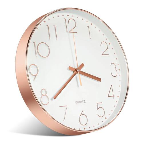 8 Inch Wall Clock Silent Non-Ticking Decorative Clock for Sc