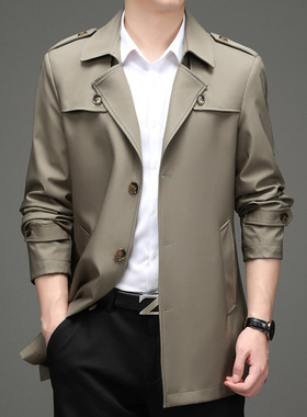 2024 Men's Casual Jacket Coat Youth Fashion Suit Collar Thin