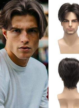 Fashionable Men's Style, Men's Center-parted Handsome Short