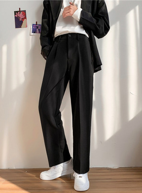 Ins Simple Drop-feel Small Suit Trousers Men's Korean Style