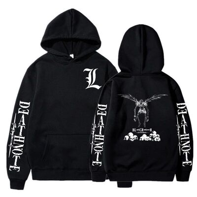Men Womens Hoodies Jacket Hip Hop Death Note Print Hoodie Ha