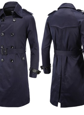 Fashionable Men's Wear 2024 Premium Long Slim Double Breaste