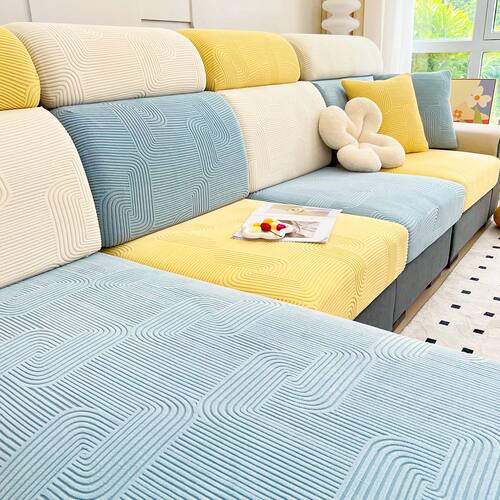 Sofa Seat Cushion ver for Living Room Jacquard Thicken Sretc