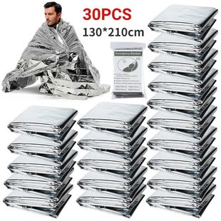 1-10PCS Emergency Blanket Outdoor Survive First Aid Military