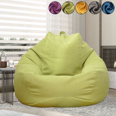 Lazy Sofa ver Solid Chair vers Without Filler Linen Cloth Lo