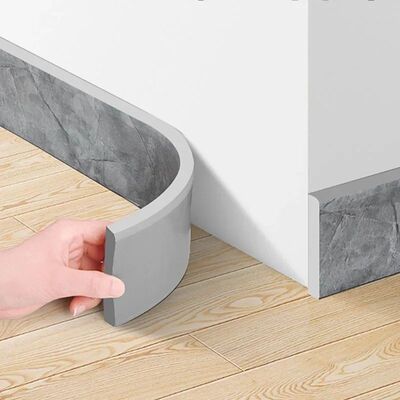 2M Waterproof enclosure Self adhesive Skirting Line 3D Wall
