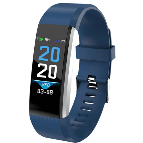 115plus Color Screen Sports Bracelet Measures Heart Rate, Bl