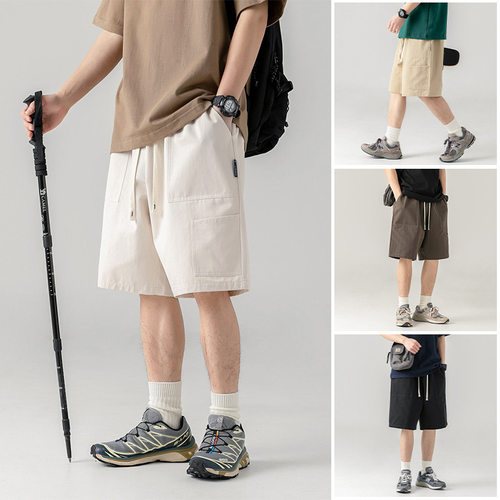 Cargo Shorts Men's Japanese Thin Sports Casual Pants Men's L