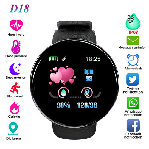 D18 Gift Color Screen Smart Bracelet, Incoming Call Informat