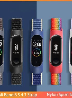 New Xiaomi Nylon Strap For Mi Band 7 6 5 4 3 Bracelet Sport