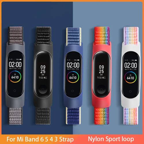 New Xiaomi Nylon Strap For Mi Band 7 6 5 4 3 Bracelet Sport