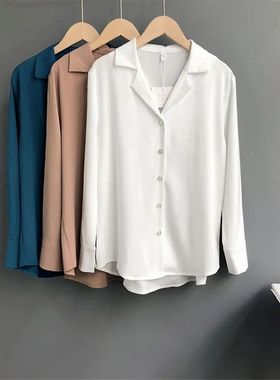 Working Blouse Office Shirt Women Fashion Spring Summer Long