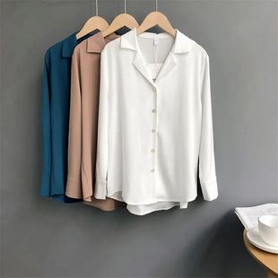 Working Blouse Office Shirt Women Fashion Spring Summer Long