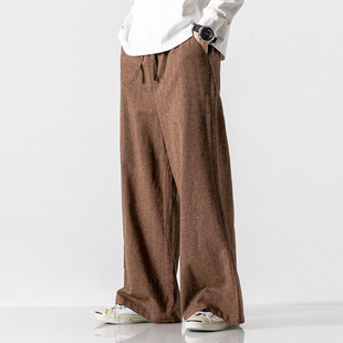 2024 Retro Large Size Fashionable Linen Pants For Men Chines