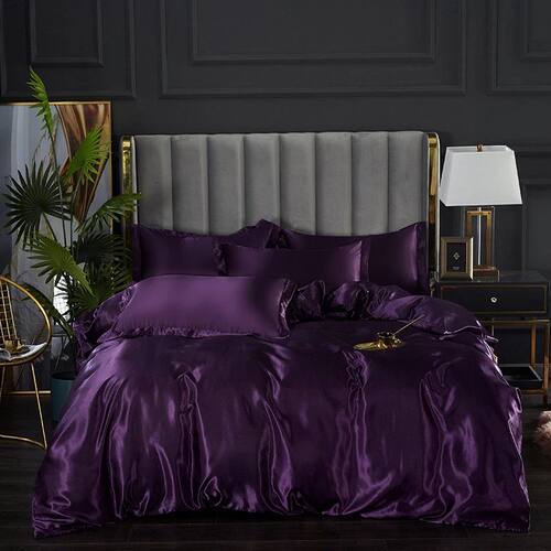 NEW Rayon Bedding Set Single Double Queen Size Duvet ver Set