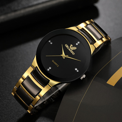 2023 High Quality Men Stainless Steel Quartz Watch Relogio M