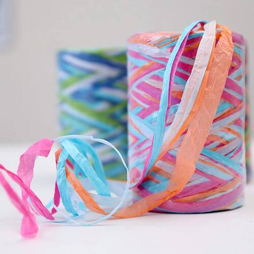 Raffia Yarn Paper Rope 200m Rafia for Knitting Hand-knitted