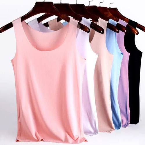 Women Summer Tight fit No trace Tanks Camis Vest Fashion Cas