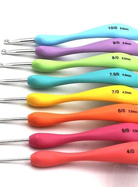 8pcs Crochet Hook 2.5-6.0mm Aluminum Crochet Needles With Co