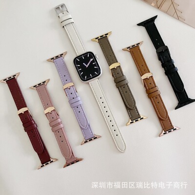 Suitable For watch Lambskin Straight Slim Strap S8  Watch Iw