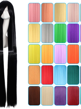 splay stume Men And Women Universal 150cm Long Straight Hair