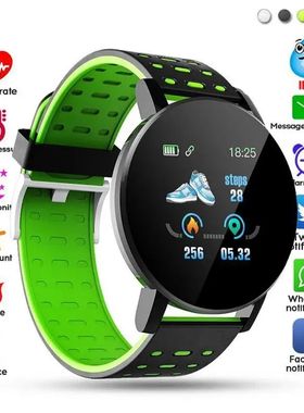 Smart Bracelet Blood Pressure Waterproof Sport Round Smartwa