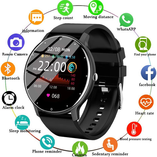 Manufacturer Zl02d Smart Watch Waterproof Long Endurance Blo