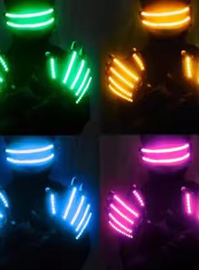 男女激光手套LED发光眼镜酒吧潮