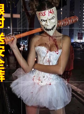 万圣节COS服女NPC天使tutu裙套装