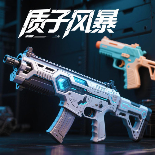 质子风暴钢翼机甲甜心软弹抢模型