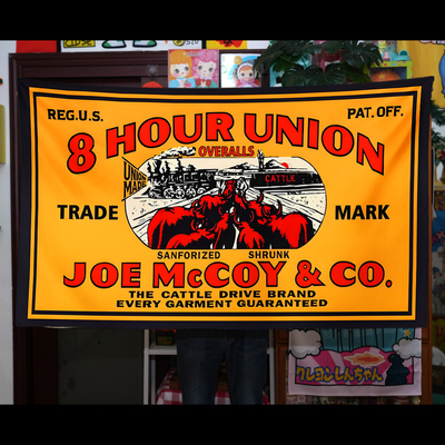 美式复古挂布经典牛仔挂旗