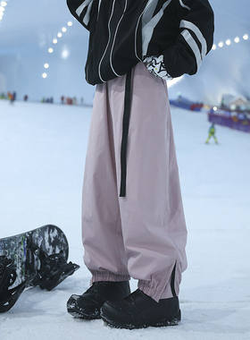 滑雪服裤子女款秋季加厚加绒冲锋