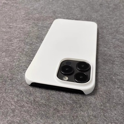 不粘指纹适用小米15/13至尊14红米K80大孔note14/9PRO手机壳12turbo白色PC硬壳civi3薄肤感k50/K30女k40S男款