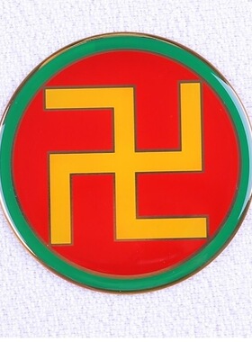 8公分黄铜万字符 太极八卦墙贴自粘 补角牌 居家新房装修公司