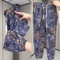 花褲女夏季新款冰絲速干褲