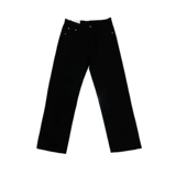 Черные штаны, прямые свободные джинсы с молнией, европейский стиль, осенние, в американском стиле