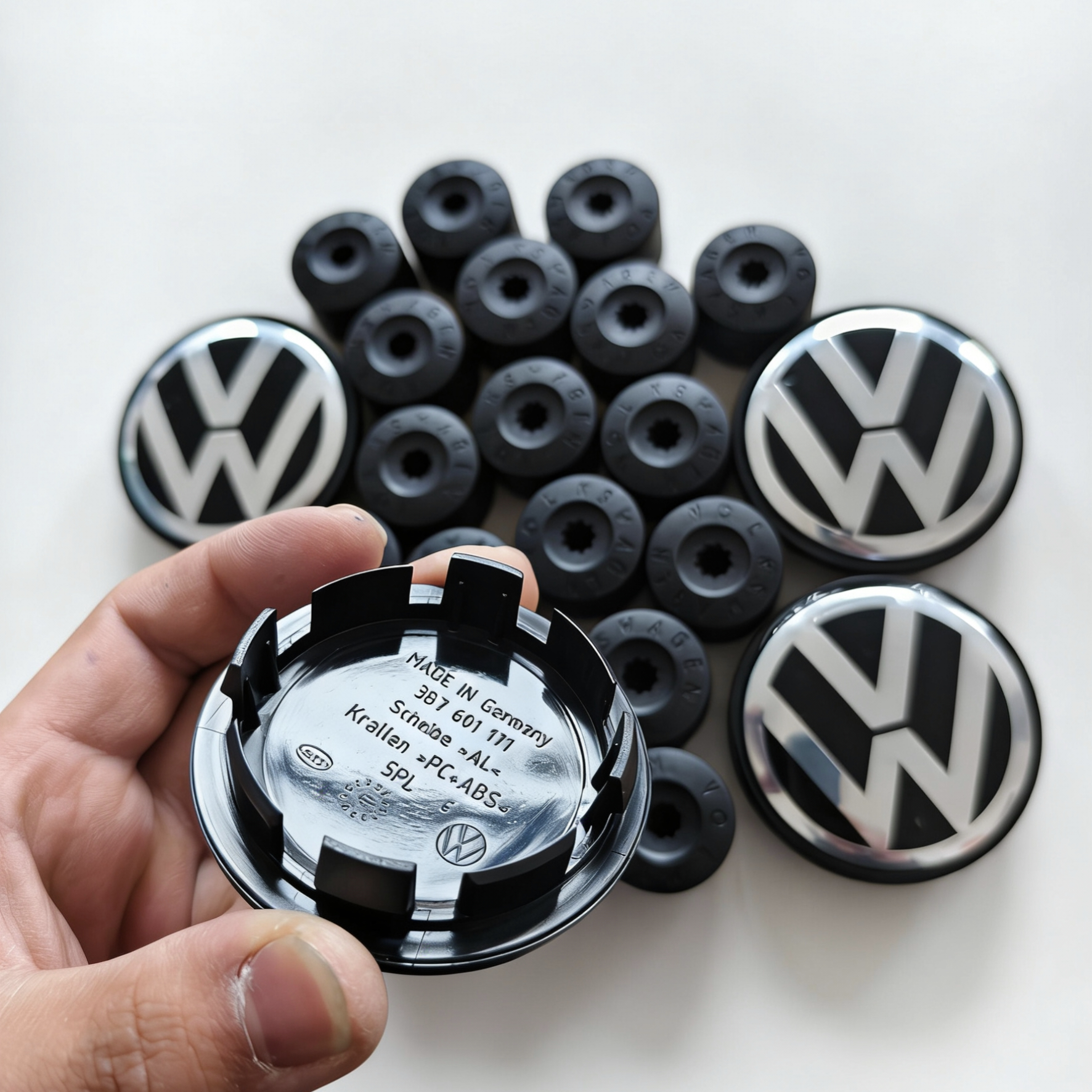 适用大众途观 10-17款原厂轮毂盖 进口轮胎中心盖轮毂标志螺丝帽