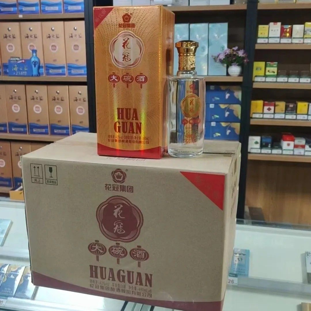 (新款升级版)菏泽花冠酒业大碗酒42度480ml整箱6瓶