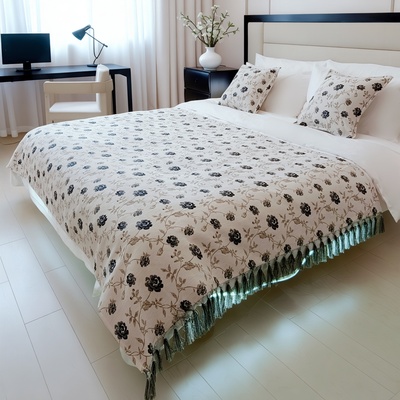 新款不起球酒店床尾毯床旗床盖毯