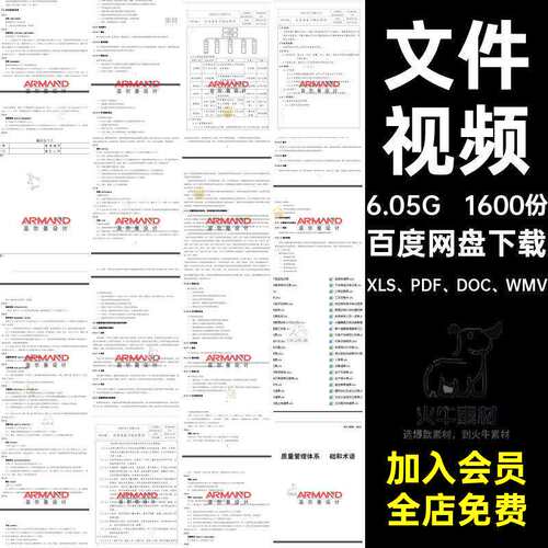管理体系程序表格文件讲解管理体系XLS、PDF、DOC、WM