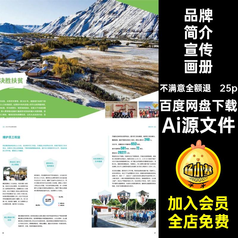 25p集团公司宣传画册Ai源文件品牌手册排版企业文化模板Ai源文件