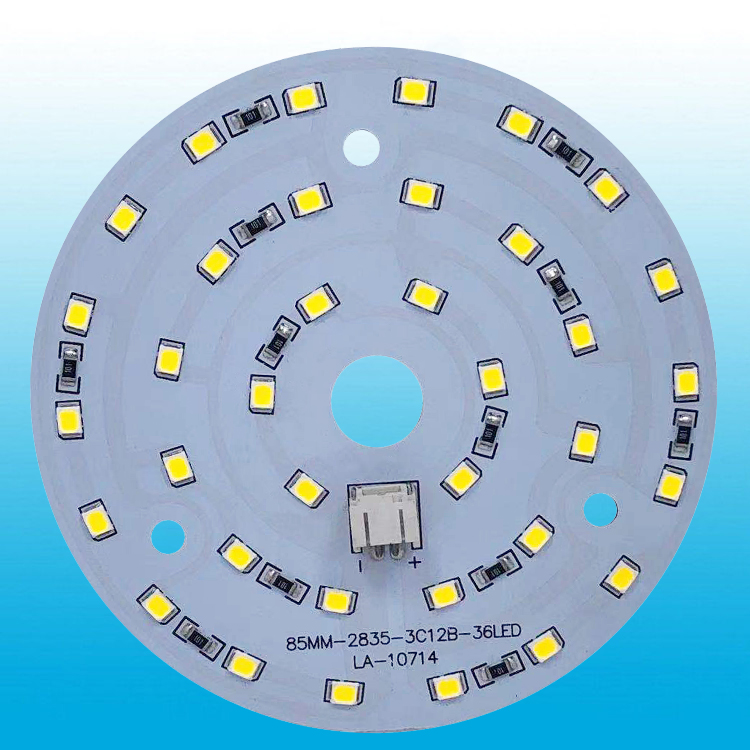 低压12V/24V直流LED灯圆形灯板地摊灯电瓶灯替换光源DIY灯芯配件