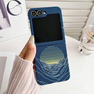 3凯夫拉碳纤维日落W24Flip23 适用三星Z 22折叠超薄肤感防摔散热创意高级感海上升明月 Filp7手机壳flip6