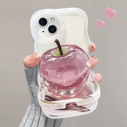 新款适用于OPPO Reno13手机壳水晶苹果Reno12Pro全包软壳FindX8/7支架保护镜头防摔网红潮流款高级好看可爱风