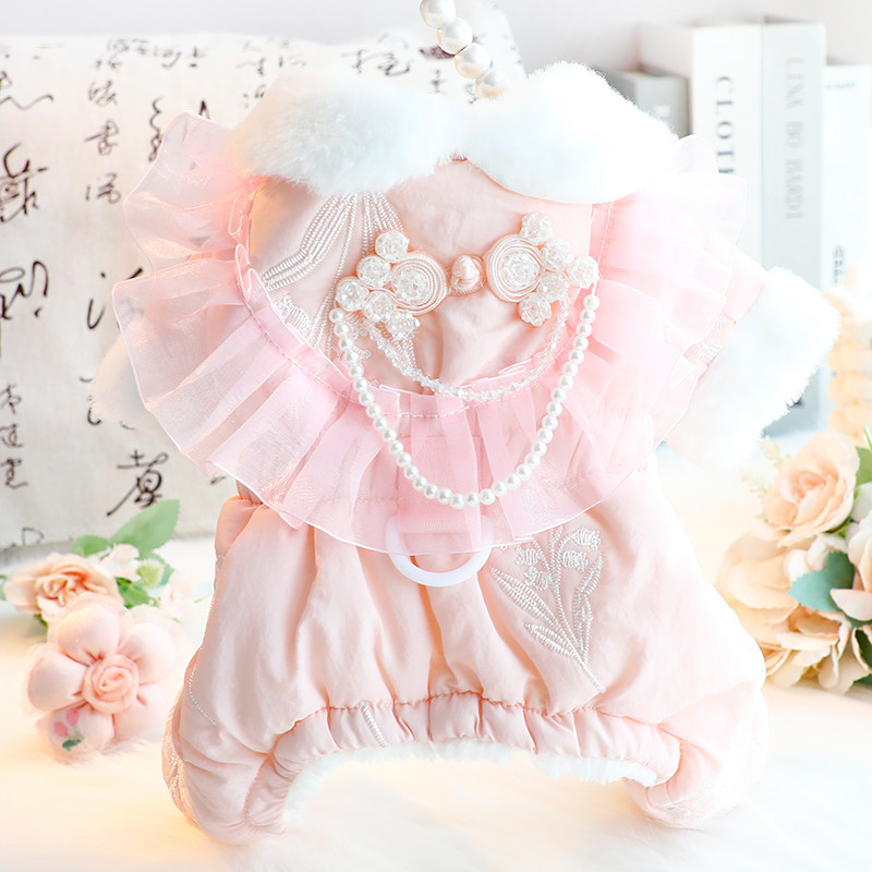 狗狗衣服秋冬装厚款新中式风信子公主四腿棉衣小型犬泰迪宠物6373,宠物/宠物食品及用品,狗宠物服装/雨衣,淘宝优惠券,粉丝福利购,淘宝优惠卷