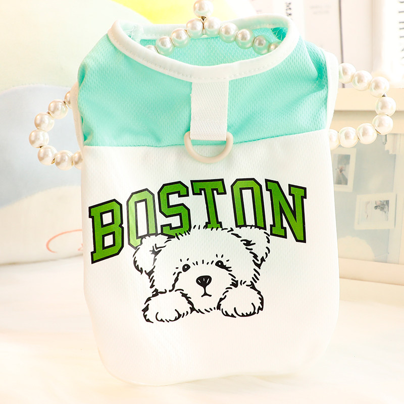 狗狗衣服春夏装薄款猫咪运动凉凉衣背心可牵引小型犬泰迪宠物6744