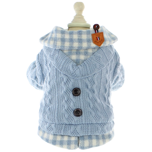 狗狗衣服秋冬装猫咪公主可爱衬衫毛衣假两件套加绒泰迪小型犬宠物