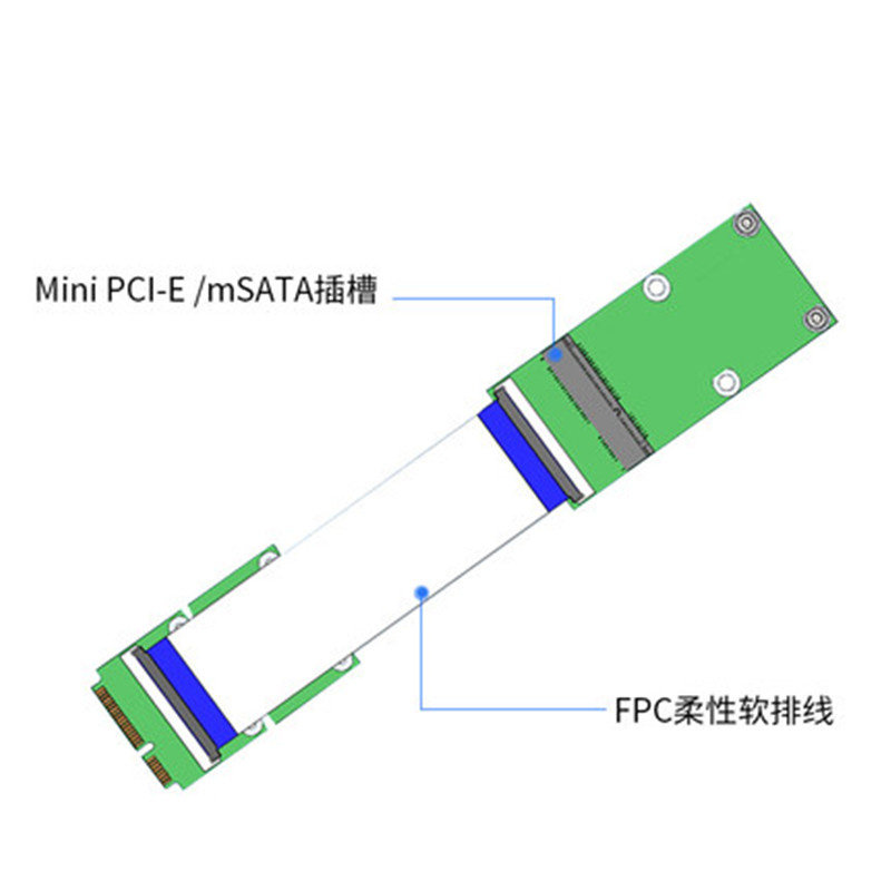 MINI PCIE MSATA SSD EXTENSION CABLE ADAPTER CARD MINICARD EXTENSION BOARD HALF-HEIGHT FULL-HEIGHT ADAPTER BOARD